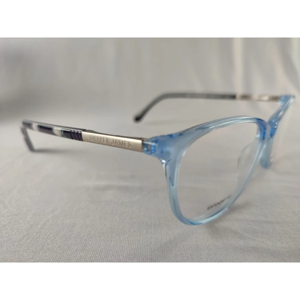Draper James‎ DJ5027 416 Blue Crystal Cat Eye Eyeglass Frames 56-16-140 NWT